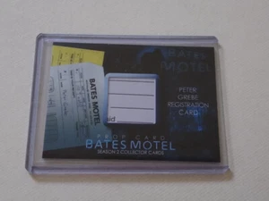 Bates Motel Peter Grebe Registration Card SD-BP7 prop card 11/43 SDCC - Imagen 1 de 2