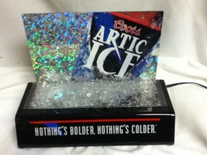 Coors beer sign 1994 artic ice back bar bottle display light lighted bar topper - Picture 1 of 12