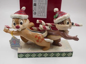 NUEVA FIGURA DE ALCAPARRA BASTÓN DE CARAMELO TRADICIONES DE WALT DISNEY NAVIDAD CHIP N DALE 4051975 - Imagen 1 de 5