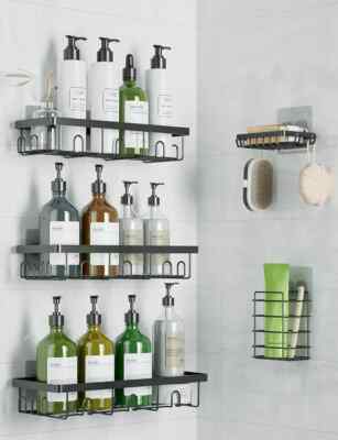 5 Pack/Set Shower Caddy Adhesive Shower Organ...