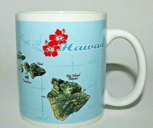 Hawaiian Islands Map Hilo Hattie Coffee Mug/Cup Bright Colors 14 oz. Brand New - Picture 1 of 7