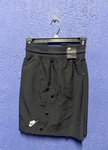 Size XXL Nike Sportswear Swoosh Womens Shorts Trendy Black DC5486 010 - Picture 1 of 6