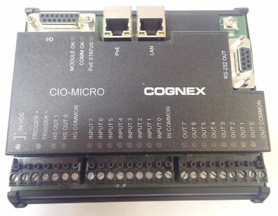 COGNEX CIO-MICRO 821-0016-1R A MODULE 24VDC PoE LAN, TESTED & WORKING - Image 1 of 4