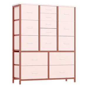 15 Drawers Dresser Tall Dressers & Chests of Drawer for Hallway Entryway Bedroom - Picture 1 of 10
