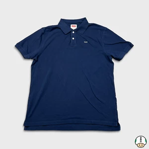 Camisa Polo Levi's Para Hombre XL Azul Clásica Informal Preppy Manga Corta Abotonada - Imagen 1 de 5