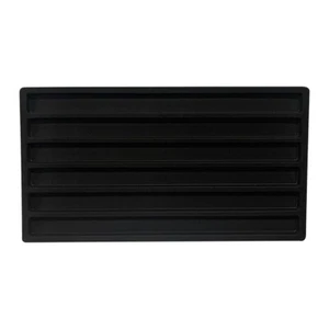 6 Section Black Flocked Necklace Tray Linear Insert Compartment Jewelry Display - Picture 1 of 3