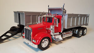 1/32 NEW RAY CAMION KENWORTH W900 REMORQUE BENNE