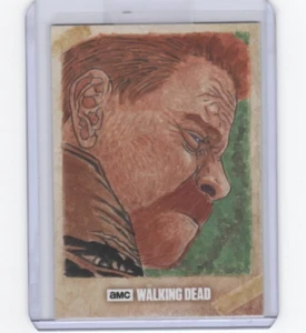 WALKING DEAD SEASON 6 ABRAHAM SKETCH CARD BY ACCLAIMED ARTIST SHAOW SIONG 1/1! - Picture 1 of 2