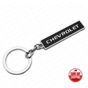 Chevy 3D Logo Sport Alloy Car SUV Home Key Keychain Ring Decoration Gift Black - Picture 1 of 4