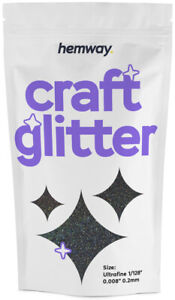 Ultrafine Glitter Craft Cosmetic Candle Wax Melts Glass Nail Hemway 1/128" .008"