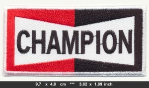 CHAMPION Aufnäher Patches Auto Motorrad Zündkerzen spark plugs Motorsport v1 - Bild 1 von 1