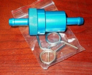 ATV,UTV,MOTORCYCLE,SNOWMOBILE,WATERCRAFT POLISHED ALUMINUM IN-LINE FUEL FILTER - Picture 1 of 2