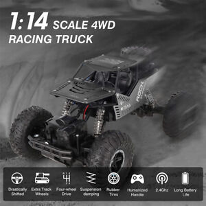 4WD RC Monster Truck 1/14 Crawler Car Off-Road Vehicle 2.4Ghz Remote Control Car
