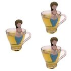 3 Count Silicone Strainer Tea Cute Blatt Filter Tee Kräuter
