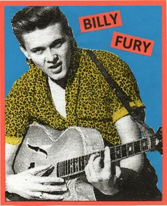 BILLY FURY. Mini poster. 60's pop. - Bild 1 von 1
