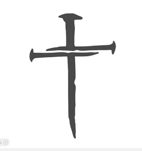 Cross Nails Vinyl Die Cut Decal Sticker - Jesus Christ Christian Religious God - Foto 1 di 2
