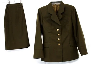 Authentic Vintage 1980th Soviet Army Female Officer Wool Service Uniform #12 - Picture 1 of 8