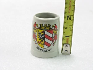 Nurnberg West Germany Stoneware/Ceramic Mini Beer Stein Shot Glass - Picture 1 of 4