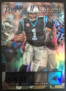 CAM NEWTON - 2016 Prestige XTRA POINTS BLACK [04/10] #25 - CAROLINA PANTHERS - Picture 1 of 3