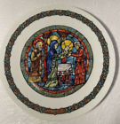 Vintage Limoges Nativity Collector Porcelain Plate 8 3/8 in 1977 Baptism France