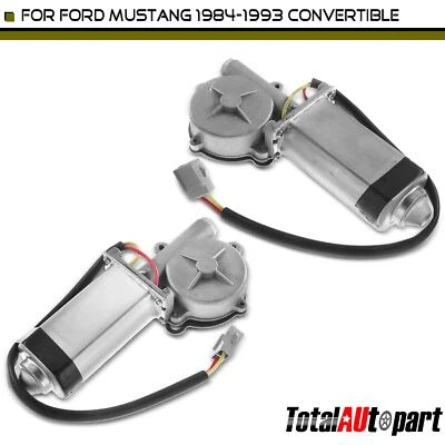 Motor de ventana trasero izquierdo y derecho 2 piezas para Ford Mustang 1984-1993 cuarto de ventana Foto 1 de 4