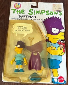Figura Bartman Bartman de Los Simpson Bartman a tu servicio, ¡hombre! Mattel 1990 nuevo - Imagen 1 de 3