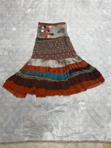Casting Maxi Skirt Size Small Made In France Multi Colored Bohemian - Picture 1 of 10