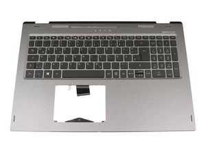 Acer 6BGTQN1008 Original Tastatur inkl. Topcase DE (deutsch) schwarz/silber mit  - Afbeelding 1 van 4