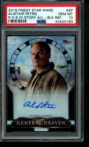 Autógrafo Star Wars Rogue 2018 Alistair Petrie Black Refractor/10 PSA 10 automático - Imagen 1 de 2
