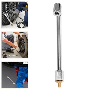 Heavy Duty Dual Head Air Chuck Gauge Tire Pressure Nozzle Compressor - Picture 1 of 12