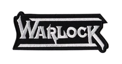 Warlock Iron-on & Sew-on Patch | German Heavy Speed Power Metal Band White Logo