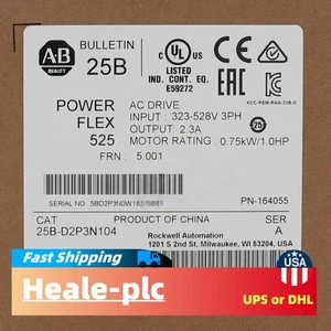 Allen-Bradley AB 25B-D2P3N104 PowerFlex 525 0,75 kW 1 HP unità AC sigillata in fabbrica - Foto 1 di 3