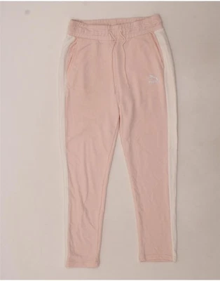 PUMA Womens Tracksuit Trousers UK 10 Small  Pink Colourblock BZ05 - Image 1 of 3
