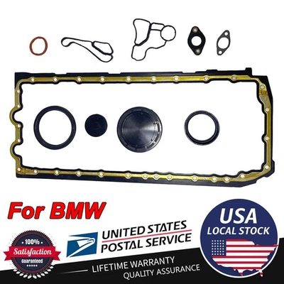 Lower Gasket Set w/Oil Pan Gaskets Kit For BMW 335i 335xi 335is 435i 535i 640i Foto 1 de 4
