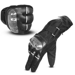 Winter Motorcycle Gloves Touch Screen Ski Windproof Warm Racing Bike Long Gloves - Picture 1 of 12