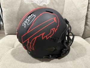 Jim Kelly Autographed Buffalo Bills F/S Eclipse Speed Helmet - Beckett Auth BAS - Picture 1 of 6