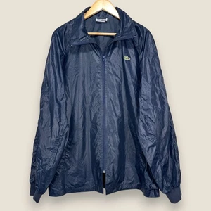 Vintage Lacoste Club Lightweight Windbreaker Jacket Men XL Navy Blue Full Zip - Picture 1 of 11