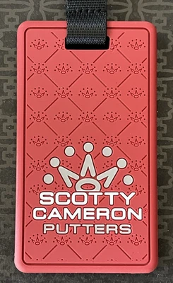 Scotty Cameron Gallery ARGYLE CROWN STACK RUBBER HEADCOVER LEASH • Red • NIB - Image 1 of 3