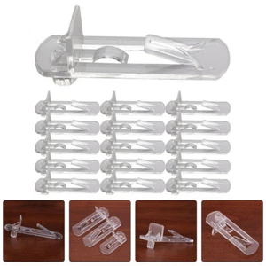 30 Pcs Shelf Bracket Storage Cabinet Clips Shelving Pegs Hold Shelves - Picture 1 of 12