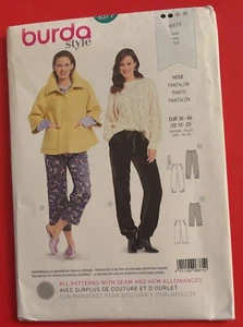 Burda style sewing pattern #6371 misses pants sizes 10-20 FF w/instructions - Picture 1 of 1