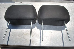 2006-2010 Hummer H3 PAIR FRONT SEAT BLACK CLOTH HEADREST USED OEM - Picture 1 of 5