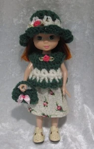 Made to fit 8½" MADELINE #34 Handmade Clothes, Hat, Top, Skirt and Purse Set - Picture 1 of 3