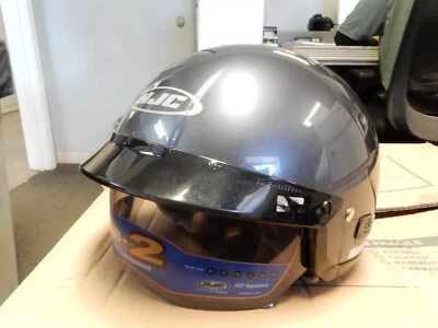 Open Box HJC Men's IS-2 Metallic Motorcycle Helmet Anthracite X-Small - Image 1 of 4