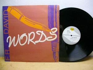 F.R. David – Words Vinilo, 12", Maxi- LP - Foto 1 di 2