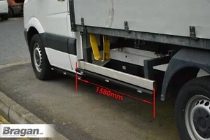 Barras laterales + LED ámbar para MAN TGE 2017 + cabina de chasis SWB acero inoxidable - NEGRO - Imagen 1 de 6