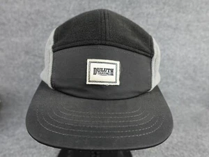 Duluth Trading Co Mens Soft Fleece Hat Cap Black Gray Size M/L Winter 5 Panel - Picture 1 of 7