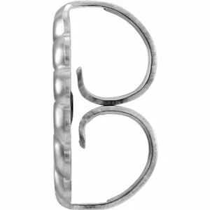 ÚNICO 9,4 mm Jumbo GRANDE Pesado PLATINO Monstruo Pendiente Fricción Push Back Tuerca - Imagen 1 de 7