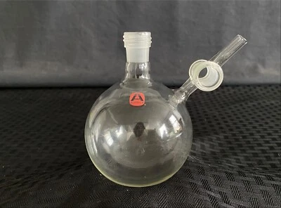 Aldrich Glass 250mL Schlenk Solvent Storage Flask w/ Sidearm 14/20 Chip Z173096 - Image 1 of 4