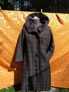 50s Rivera Plaid Swing Coat Vintage Rockabilly MCM - Picture 1 of 12
