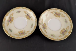 Noritake China Acacia Japón, (Juego de 2) Platillos 1933-1942 - Imagen 1 de 5